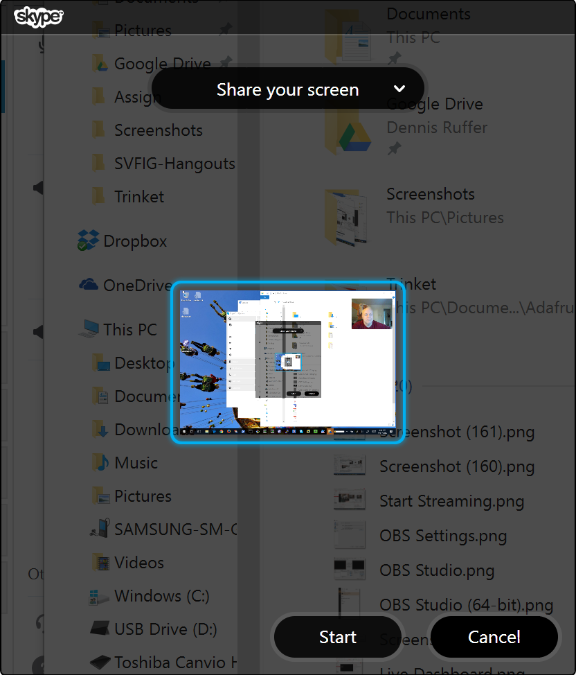 Skype Share Screen